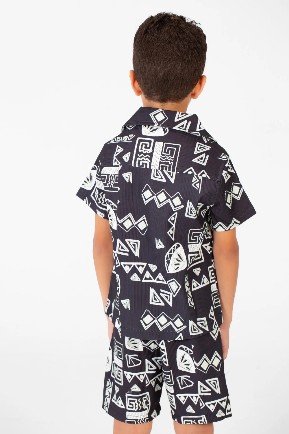 Boy's Two Pieces Printed Sleeved Polyester Material Outfit - Image 6