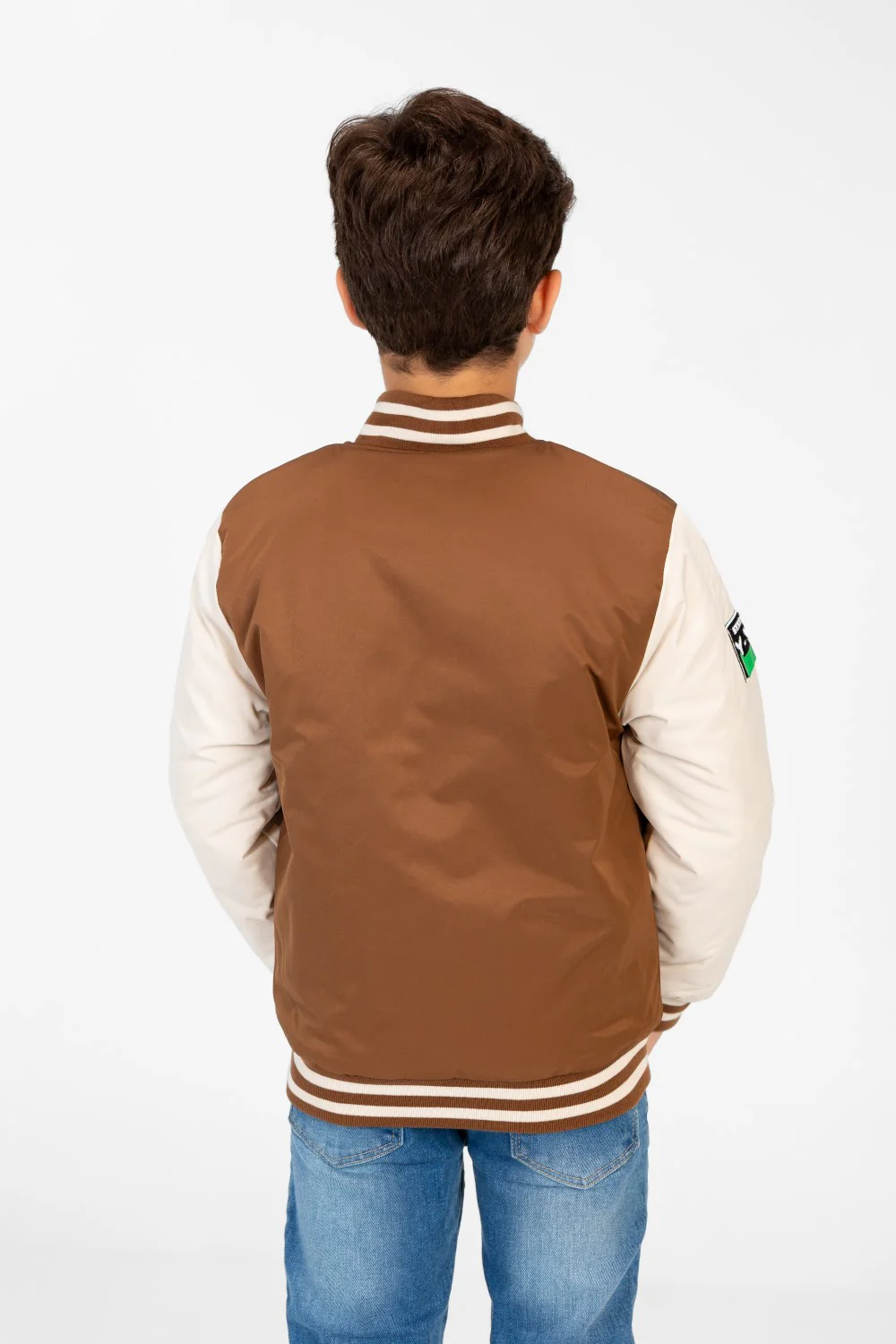 Boy's Varsity Waterproof Long Sleeve Baseball Jacket - Image 6