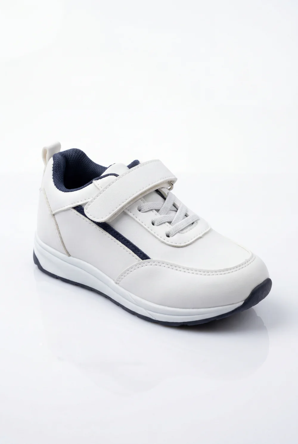 Boy's Versatile Sneaker Structured Feel For All-Day Support Subtle Stitching Details Hook And Loop Strap Shoes - Image 6