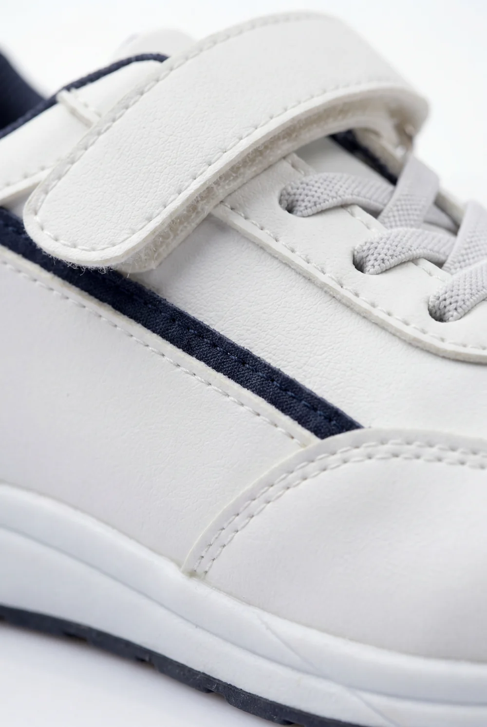 Boy's Versatile Sneaker Structured Feel For All-Day Support Subtle Stitching Details Hook And Loop Strap Shoes - Image 7