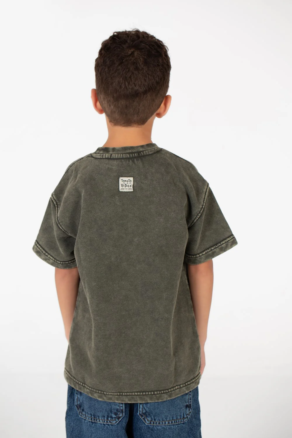 Boy's Washed Short Sleeve T-Shirt - Image 10
