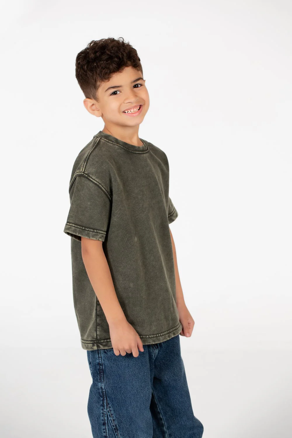 Boy's Washed Short Sleeve T-Shirt - Image 11