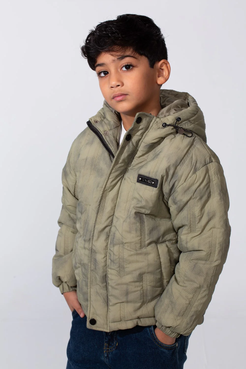 Boy's Waterproof Hooded Long Sleeve Jacket With Pockets Puffer - Image 11