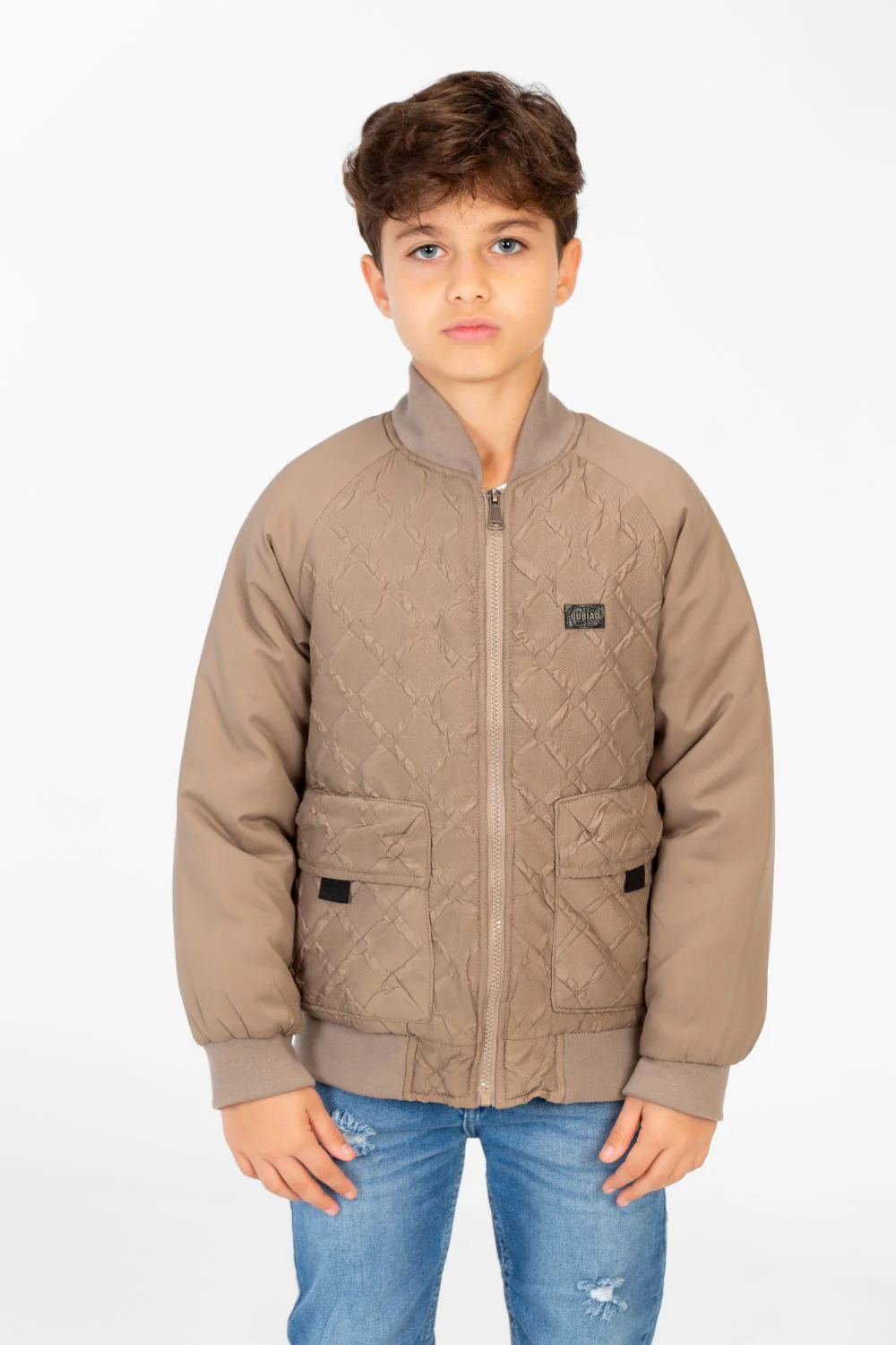 Boy's Waterproof Jacket With Front Zipper And Long Sleeves - Image 5