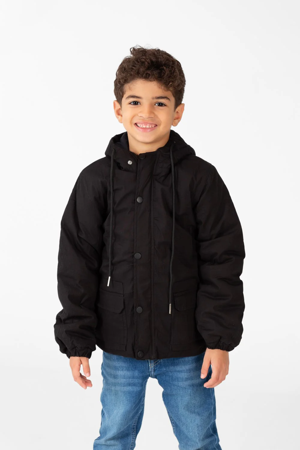 Boy's Waterproof Jacket With Hood And Front Pockets - Image 5