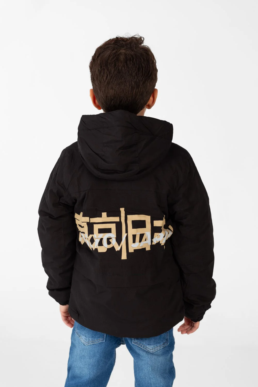 Boy's Waterproof Jacket With Hood And Front Pockets - Image 6
