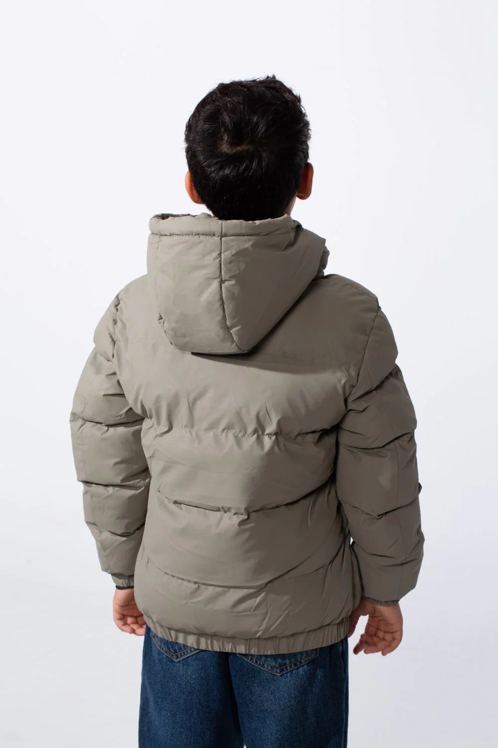 Boy's Waterproof Printed Puffer Hood Jacket With Zip Pockets - Image 10