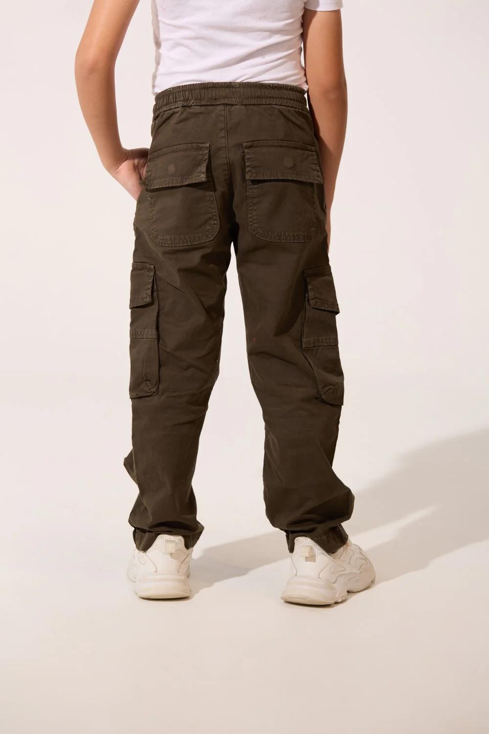 Boy's Wide Leg Gabardine Sherwal Pants With Modern Side Pockets - Image 18