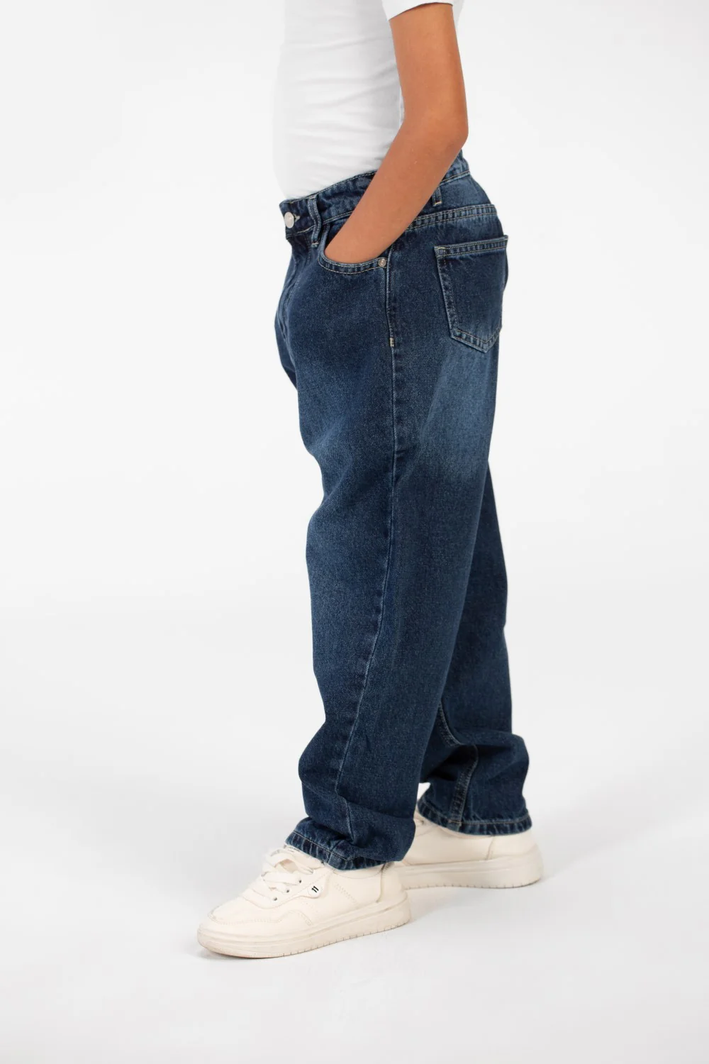 Boy's Wide Leg Jeans Pants With Five Pockets And Modern Design - Image 12