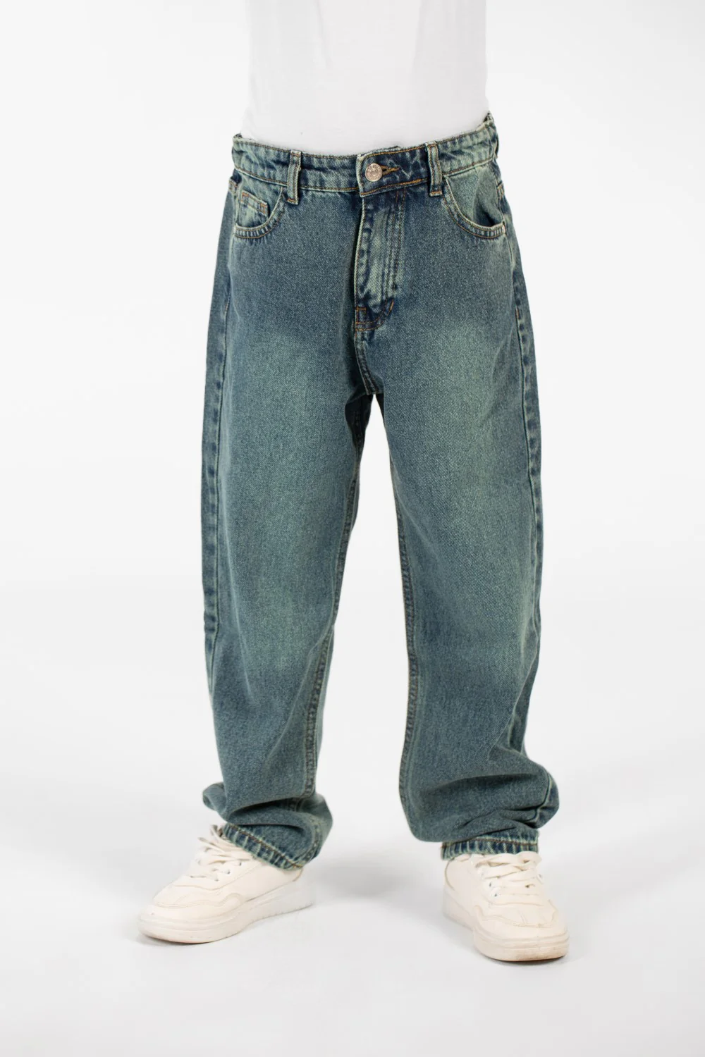 Boy's Wide Leg Jeans Pants With Five Pockets And Modern Design - Image 17