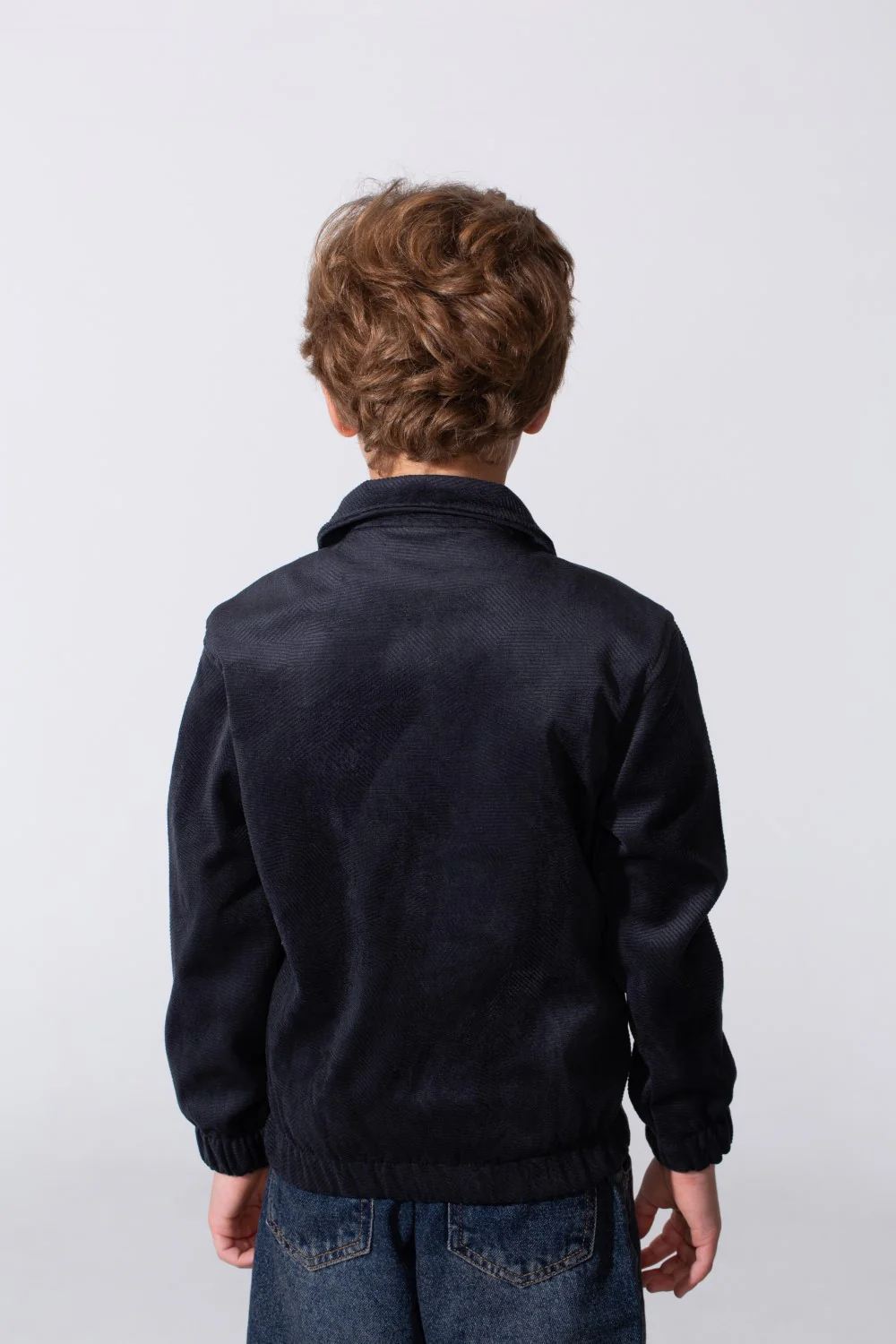 Boy's Winter Long Sleeves Slim Fit Velvet Shirt With Buttons - Image 2