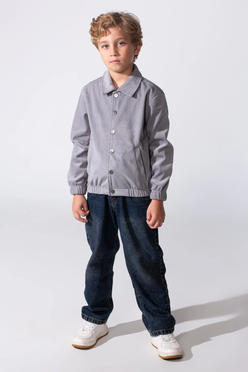 Boy's Winter Long Sleeves Slim Fit Velvet Shirt With Buttons - Image 8