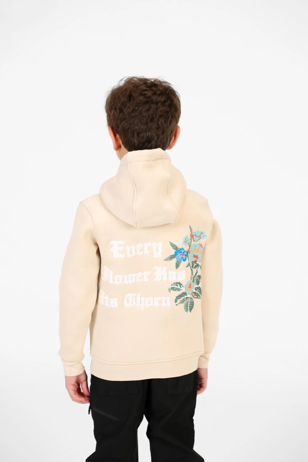 Boy's Zippered Sweatshirt With Front And Back Print - Image 2