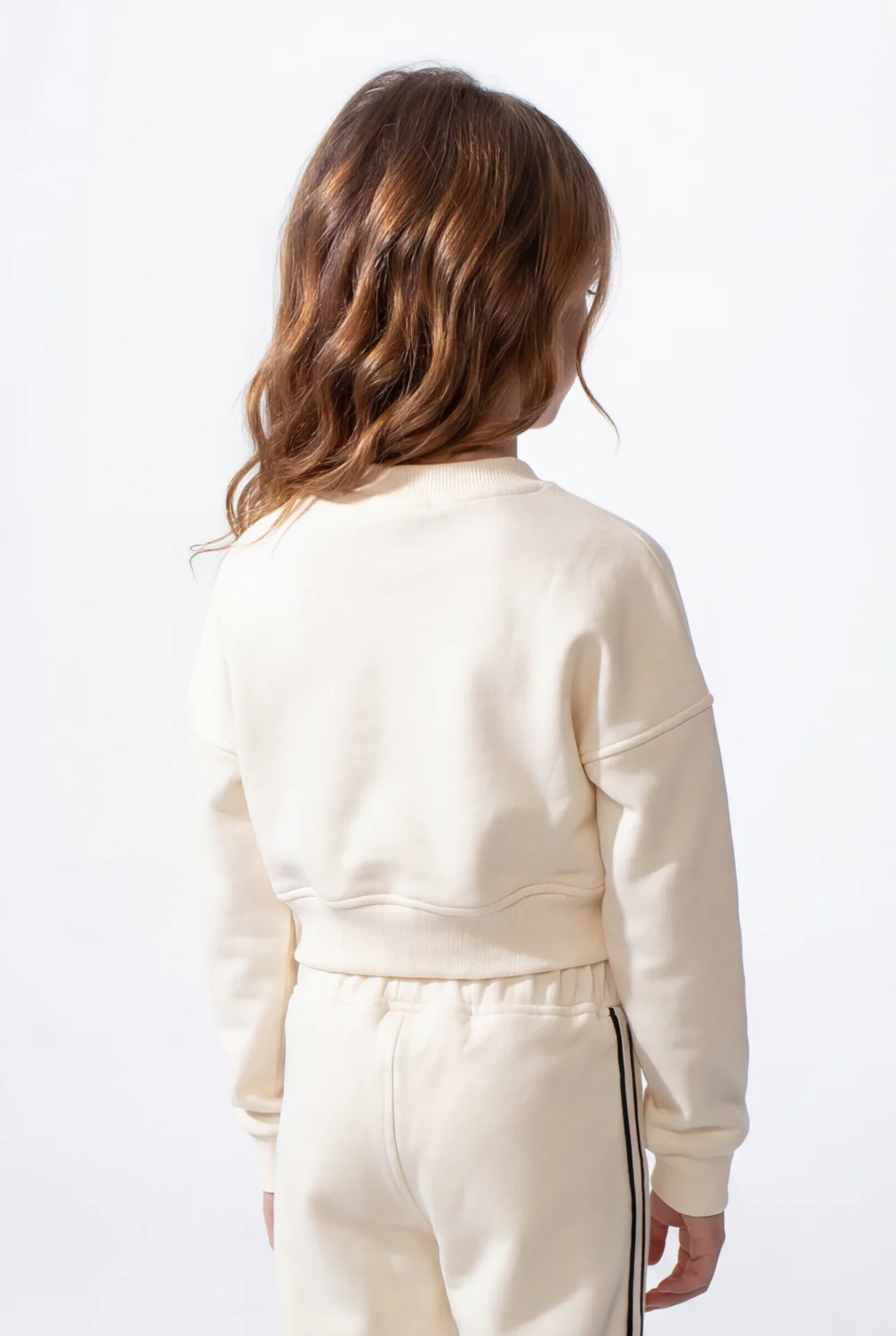 Girl’s Co-Ord Set Bomber Style Full Front Zip Ribbed Contrast Side Piping Outfit - Image 10