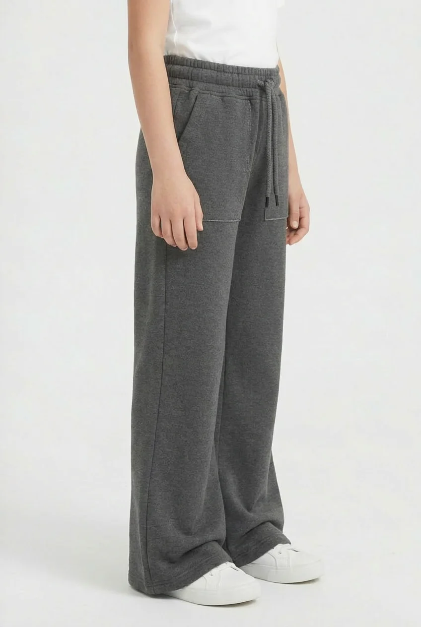 Girl’s Melton Oversize Everyday Wear Sweatpants - Image 4