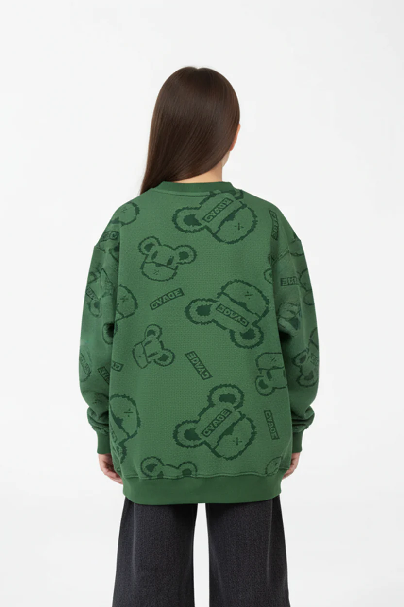 Girl’s Printed Slim Fit Comfortable Sweatshirt - Image 2