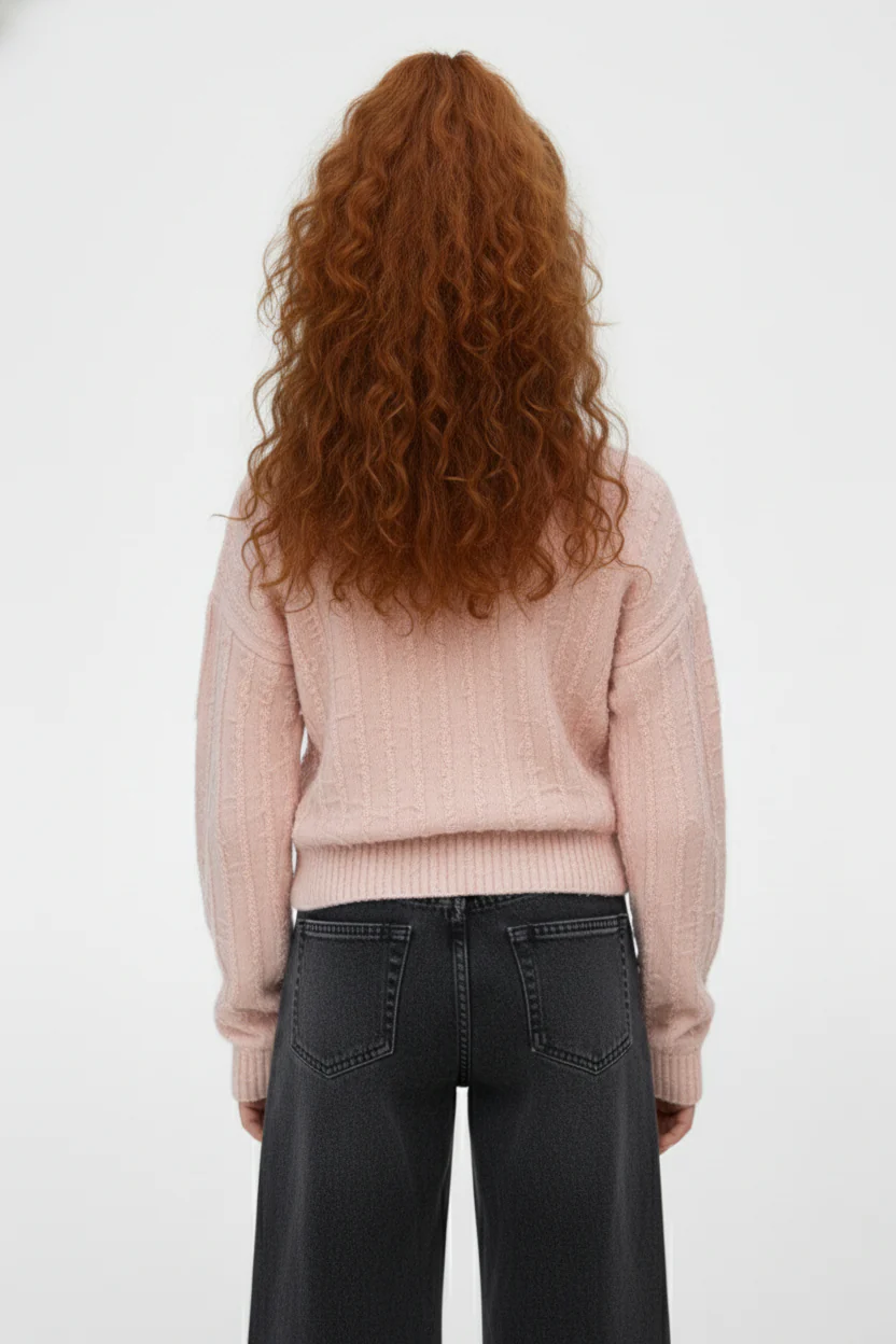 Girl’s Slim Fit Half-Zip High Neck Sweatshirt - Image 10