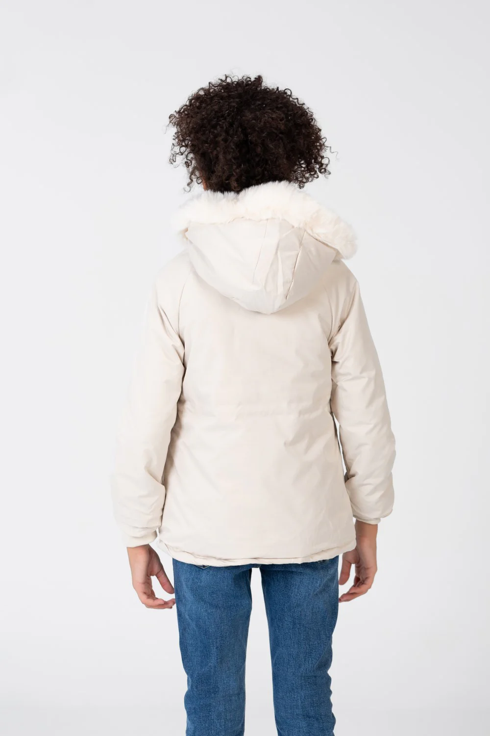 Girl’s Tomato Store Warm Faux Fur Hood Large Front Pockets Zip-Up Closure Waterproof Jacket - Image 13