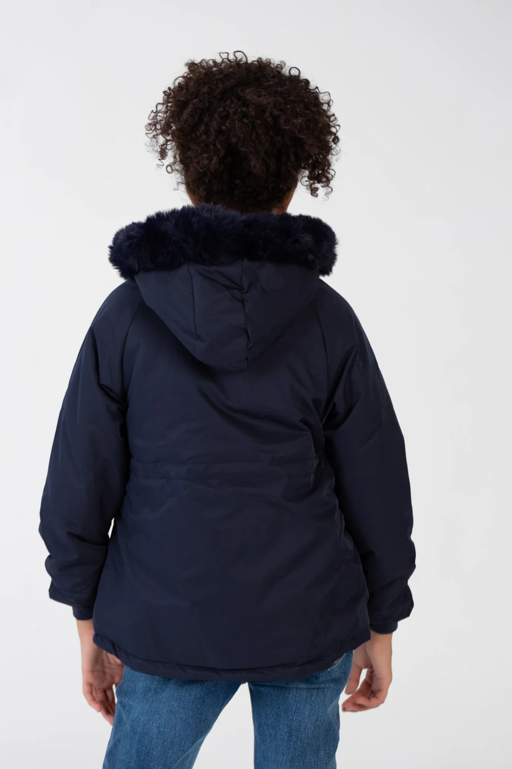 Girl’s Tomato Store Warm Faux Fur Hood Large Front Pockets Zip-Up Closure Waterproof Jacket - Image 6