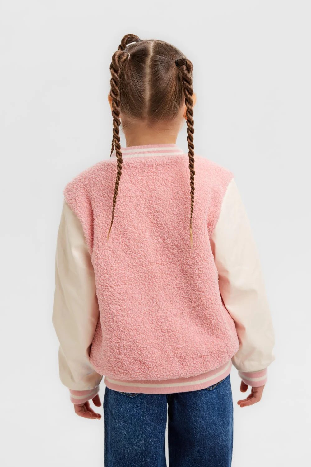 Girl's Baseball Padded With Unique Style Jacket - Image 2