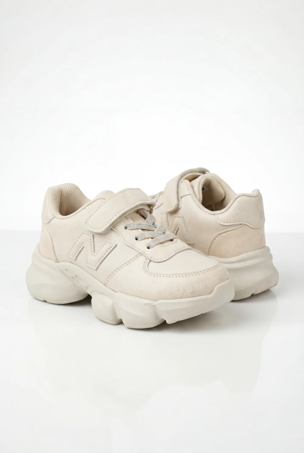 Girl's Bold Chunky Trainer Sculpted Midsole Provides Structured Feel Excellent Stability All-Day Elastic Laces Shoes - Image 5