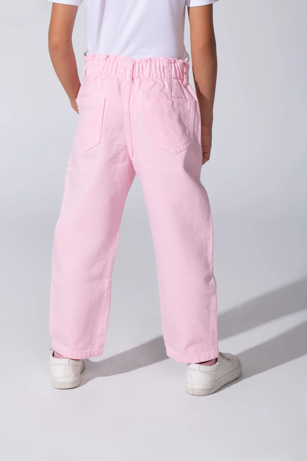 Girl's Boyfriend Gabardine Trousers Pants With Pockets And A Modern Design - Image 10