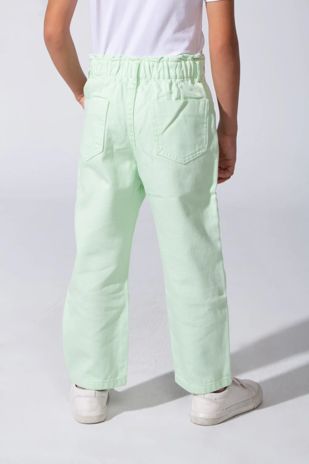 Girl's Boyfriend Gabardine Trousers Pants With Pockets And A Modern Design - Image 14
