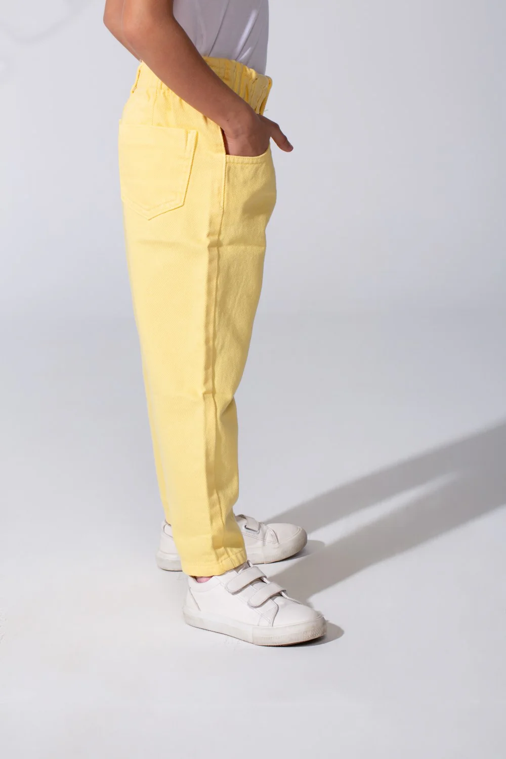 Girl's Boyfriend Gabardine Trousers Pants With Pockets And A Modern Design - Image 19