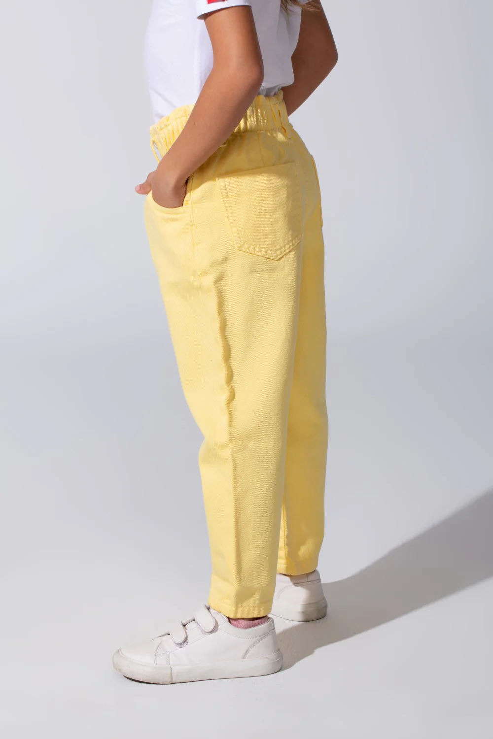 Girl's Boyfriend Gabardine Trousers Pants With Pockets And A Modern Design - Image 20
