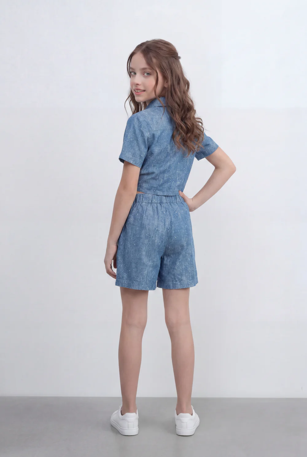 Girl's Tomato Store Co-Ord Set With Front Tie Elastic Waist Slim Fit Fit Playful Summer Style Outfit - Image 10