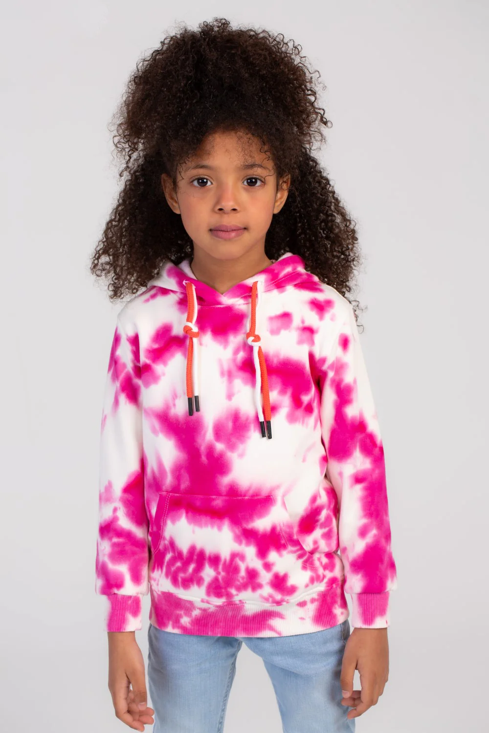 Girl's Colorful Regular Fit Hoodie Melton Basic Padded Sweatshirt - Image 3