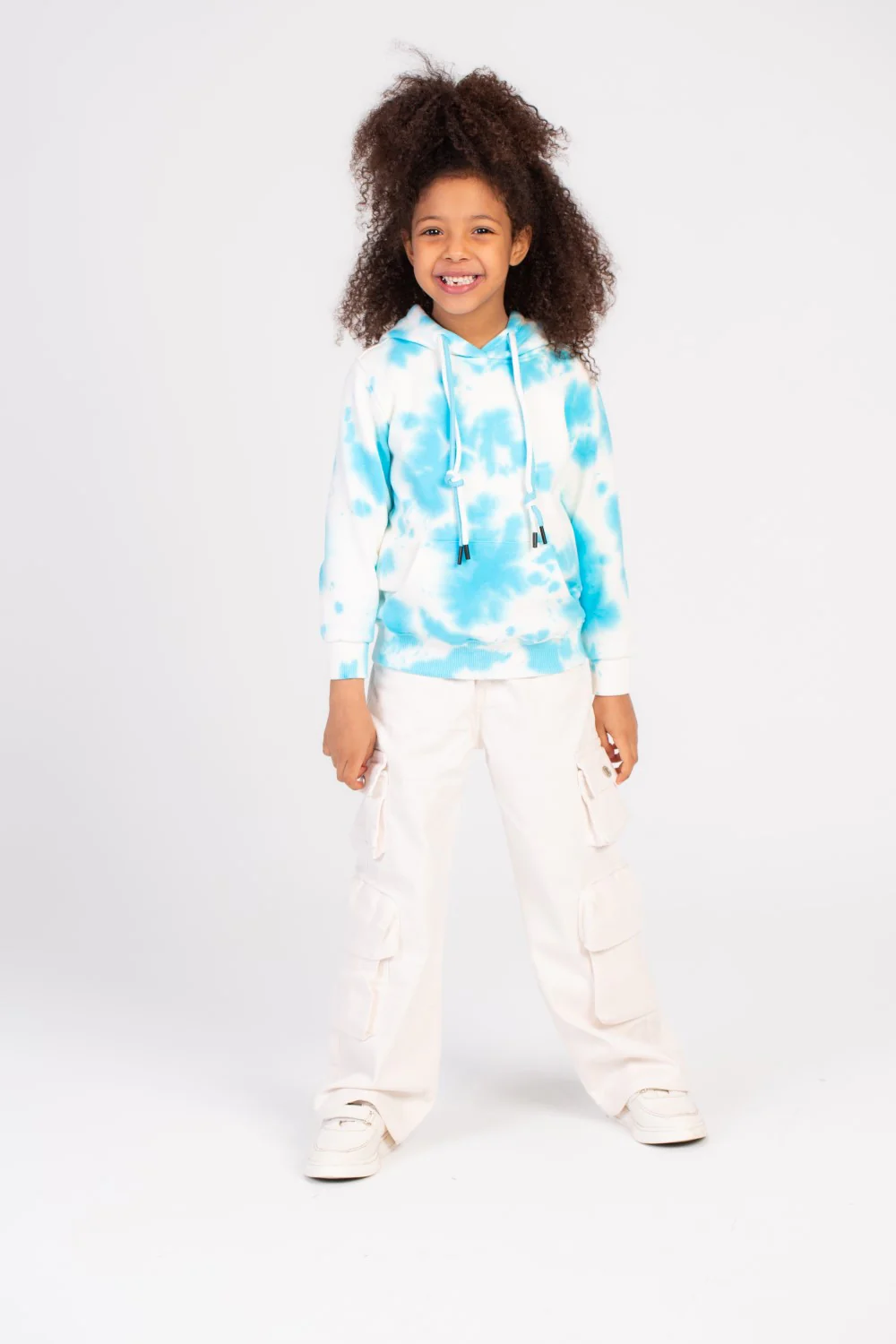 Girl's Colorful Regular Fit Hoodie Melton Basic Padded Sweatshirt - Image 4