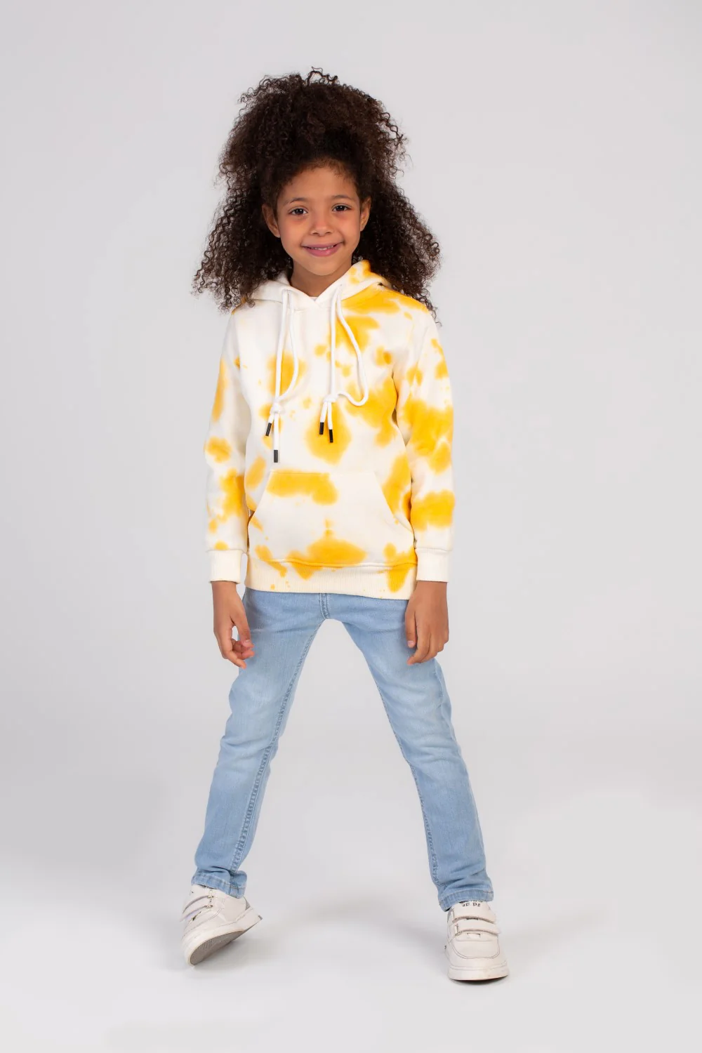 Girl's Colorful Regular Fit Hoodie Melton Basic Padded Sweatshirt - Image 7