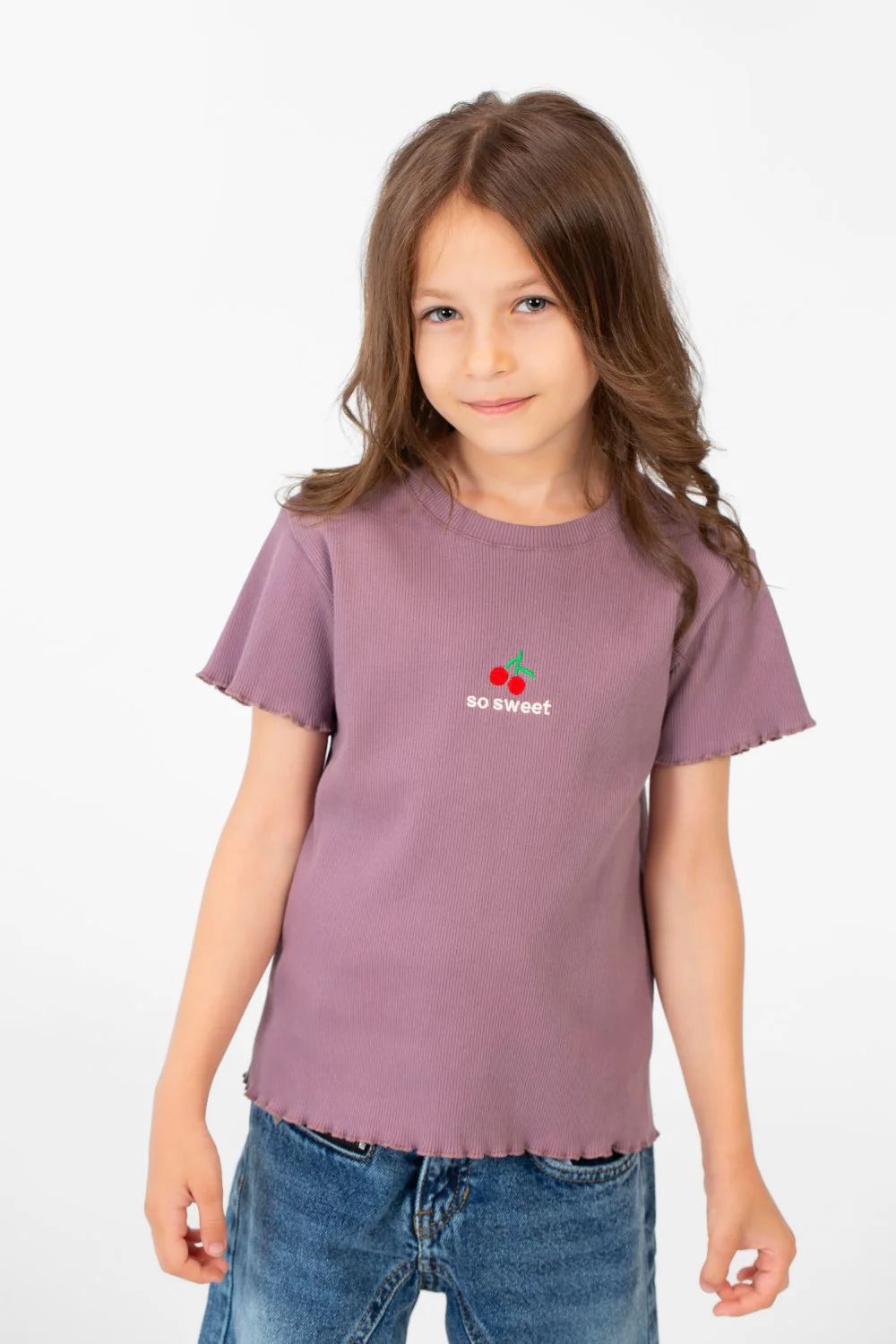 Girl's Comfortable Summer Half-Sleeve Round Neck Modern Design T-shirt - Image 5