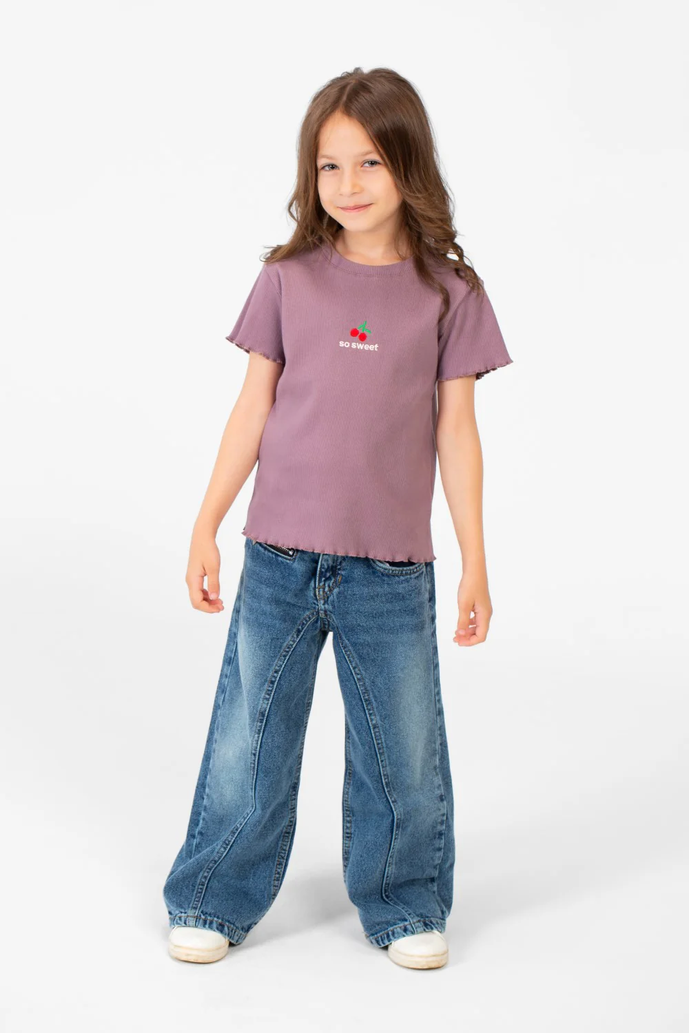 Girl's Comfortable Summer Half-Sleeve Round Neck Modern Design T-shirt - Image 8