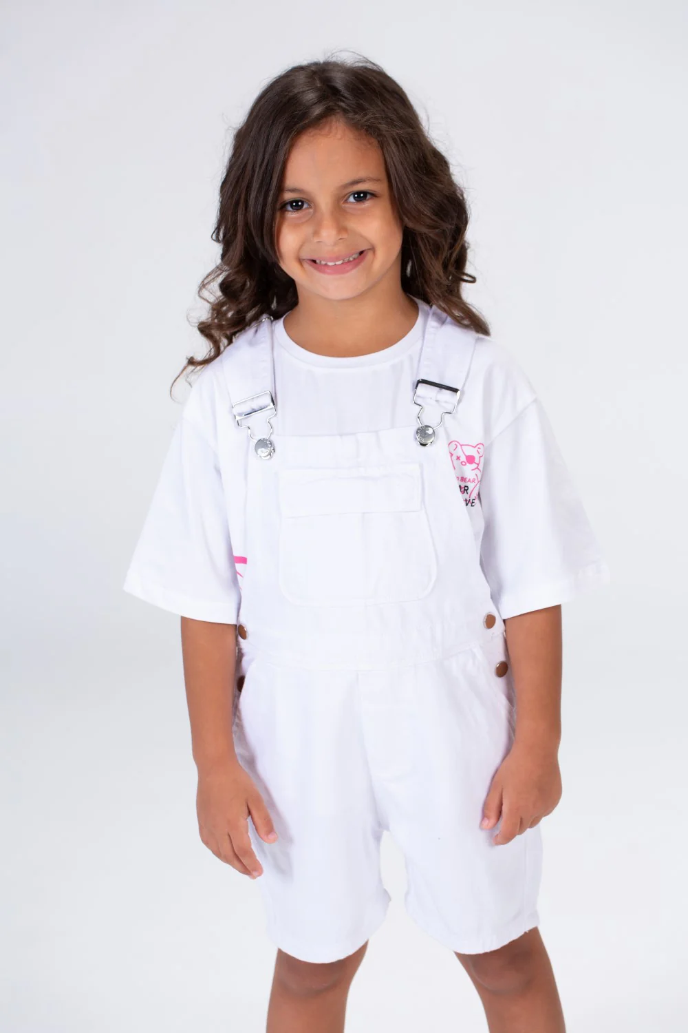 Girls Denim Jumpsuit Used Slouchy In Basic Summer Colors - Image 10