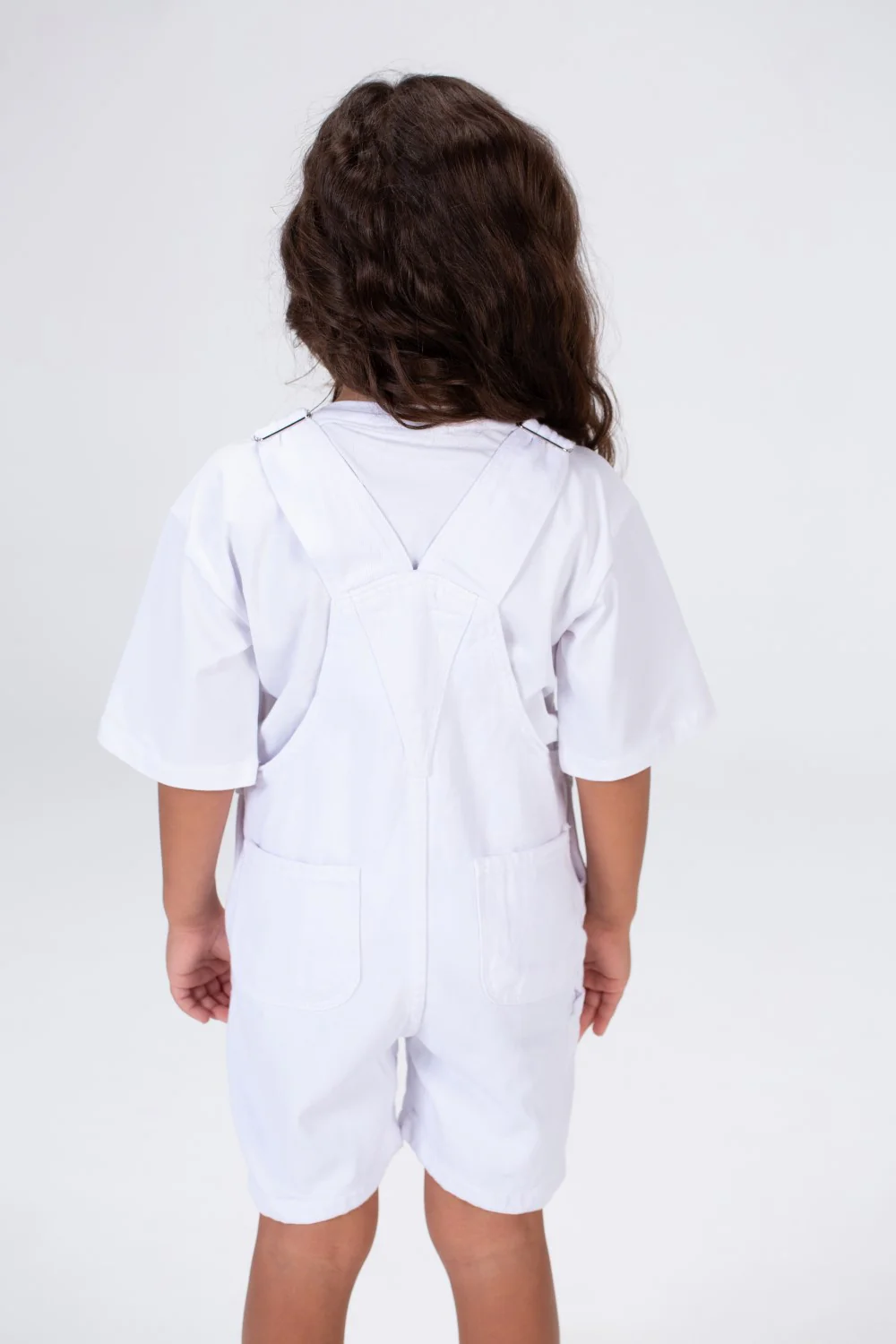 Girls Denim Jumpsuit Used Slouchy In Basic Summer Colors - Image 11