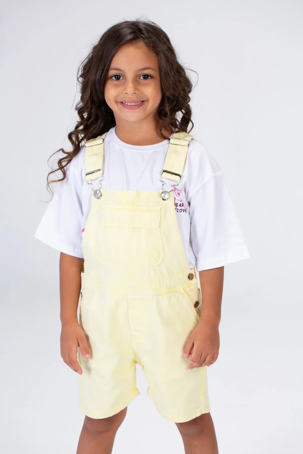 Girls Denim Jumpsuit Used Slouchy In Basic Summer Colors - Image 13