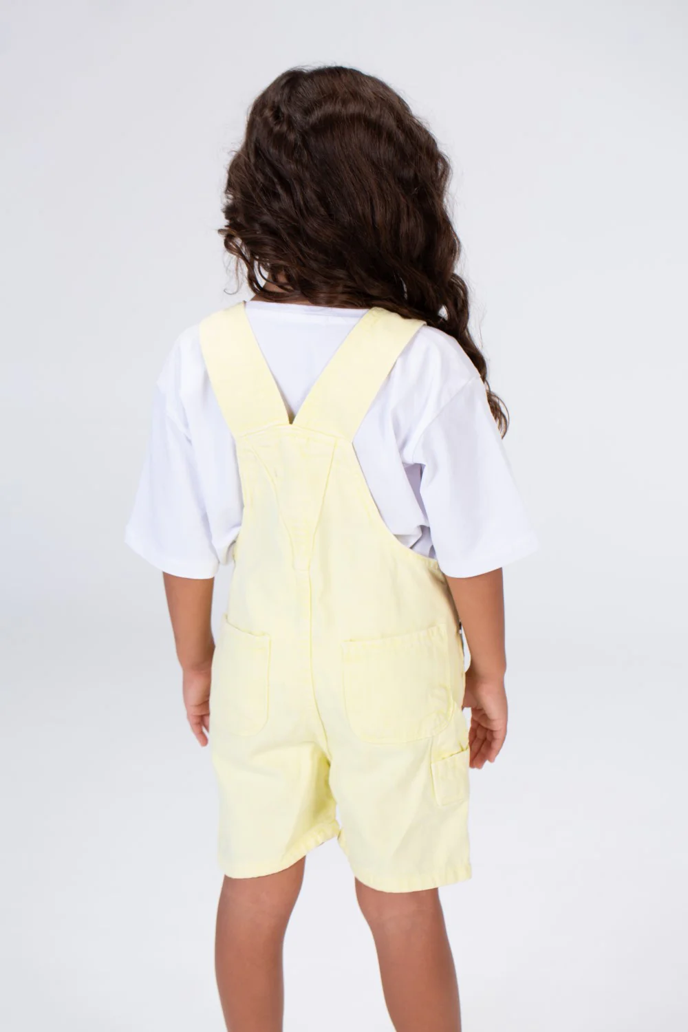 Girls Denim Jumpsuit Used Slouchy In Basic Summer Colors - Image 14