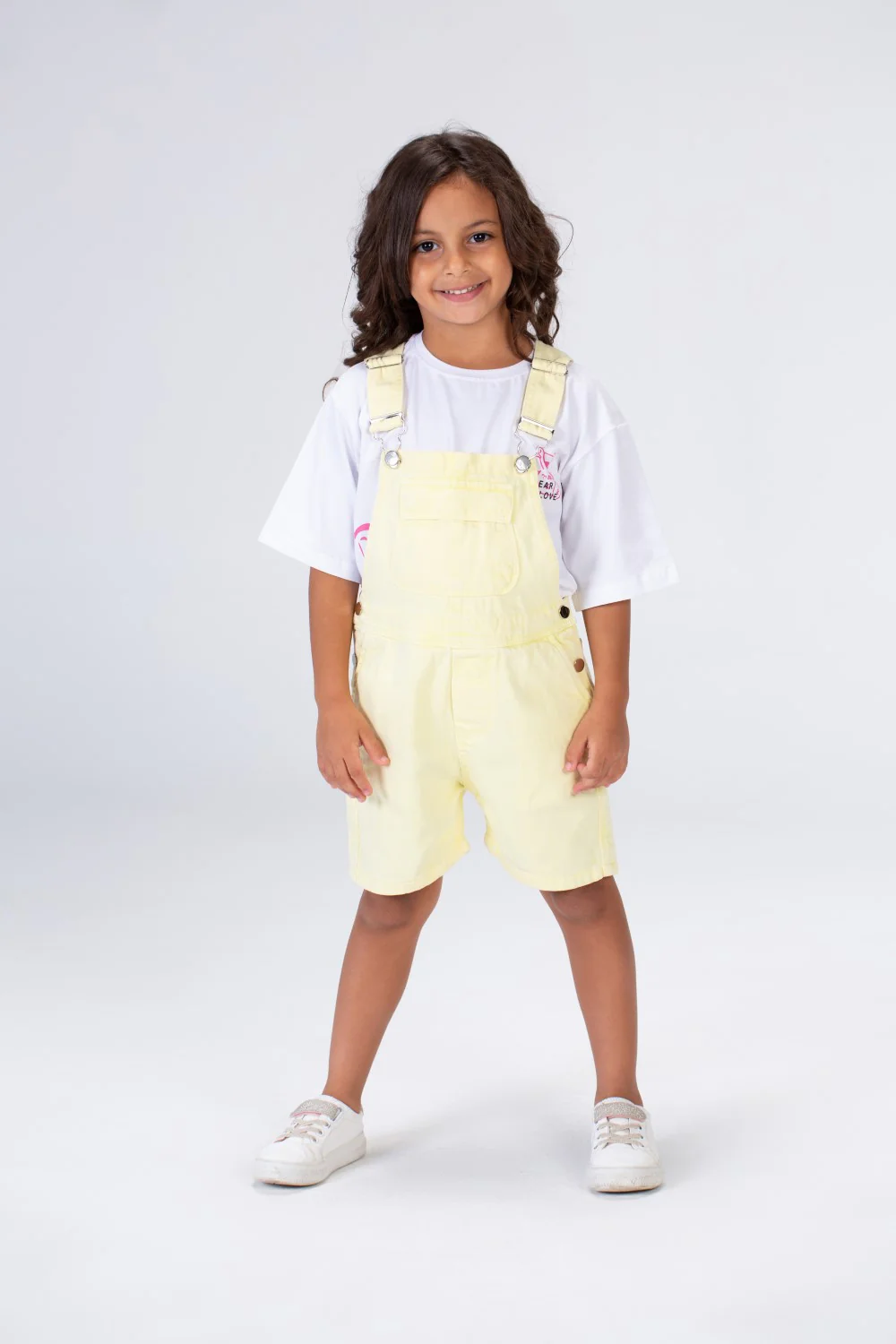 Girls Denim Jumpsuit Used Slouchy In Basic Summer Colors - Image 15