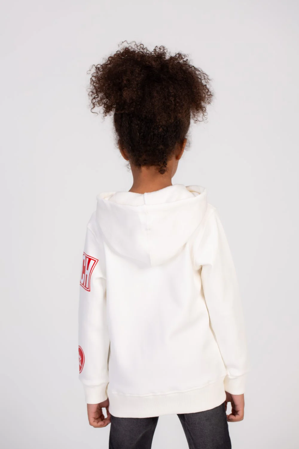 Girl's Front Printed Padded Hooded Cozy In Style Sweatshirt - Image 11