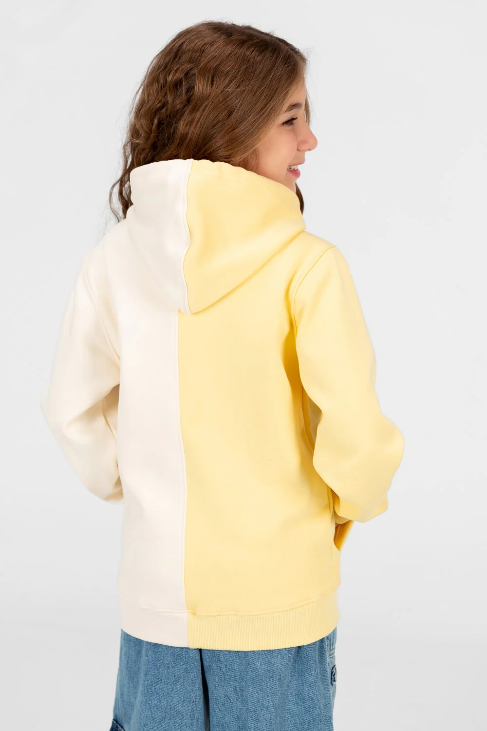 Girl's full zip half & half Hood sweatshirt - Image 10
