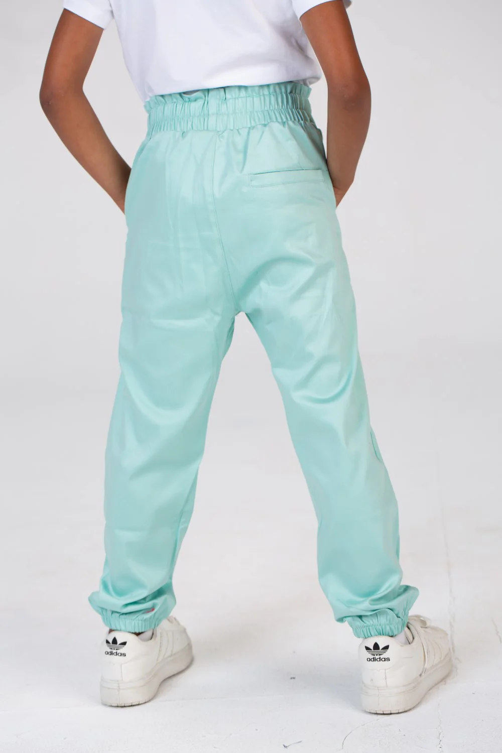 Girls Gabardine Elastic Waistband Pants With Three Pocketsand Cheerful Summer Colors - Image 14