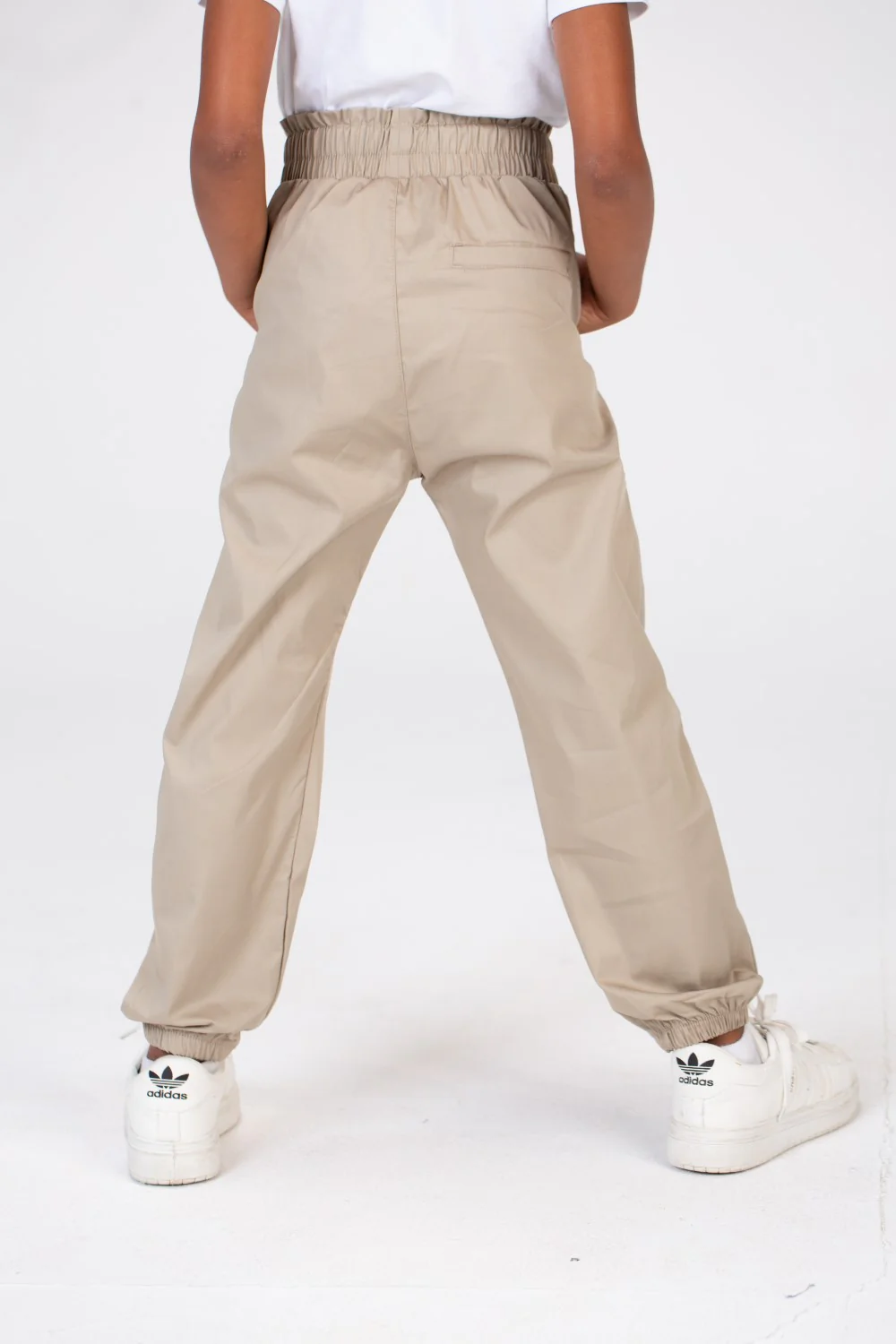 Girls Gabardine Elastic Waistband Pants With Three Pocketsand Cheerful Summer Colors - Image 17