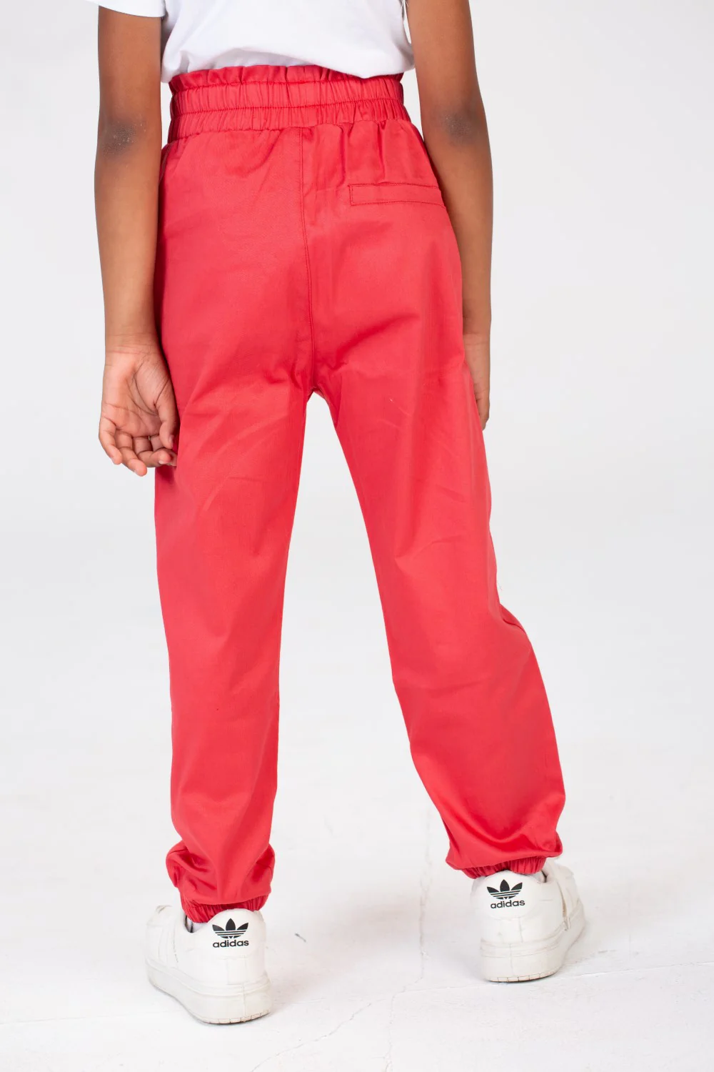 Girls Gabardine Elastic Waistband Pants With Three Pocketsand Cheerful Summer Colors - Image 20