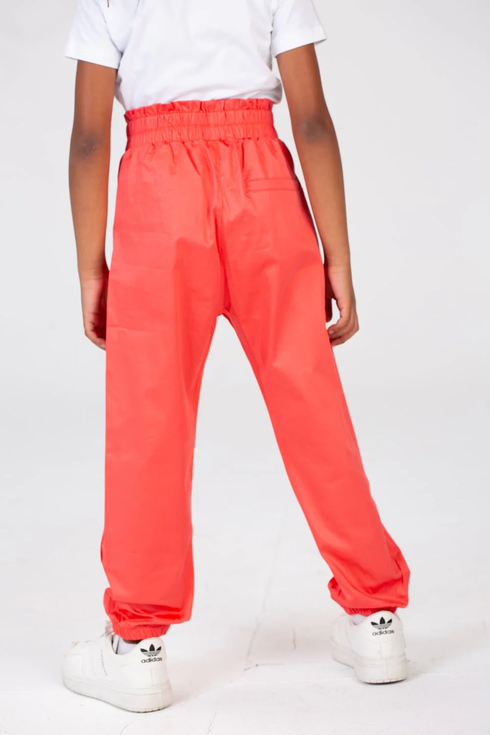 Girls Gabardine Elastic Waistband Pants With Three Pocketsand Cheerful Summer Colors - Image 5