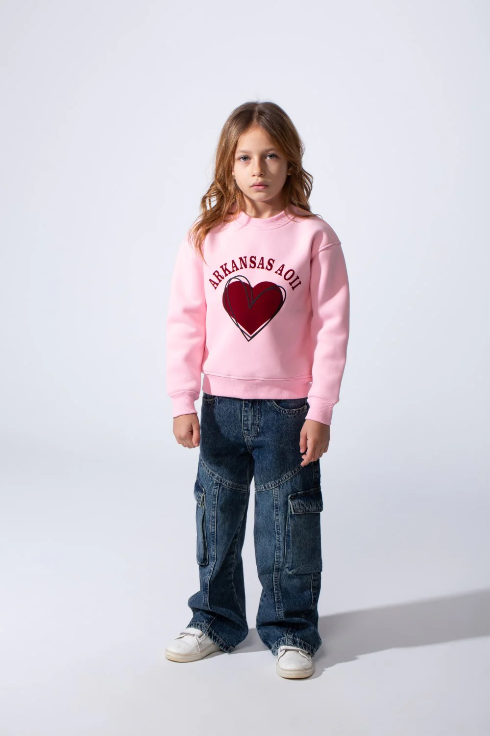 Girl's Heart Graphic Tomato Store Slim Fit Sweatshirt Long Sleeves With Crew Neck - Image 7