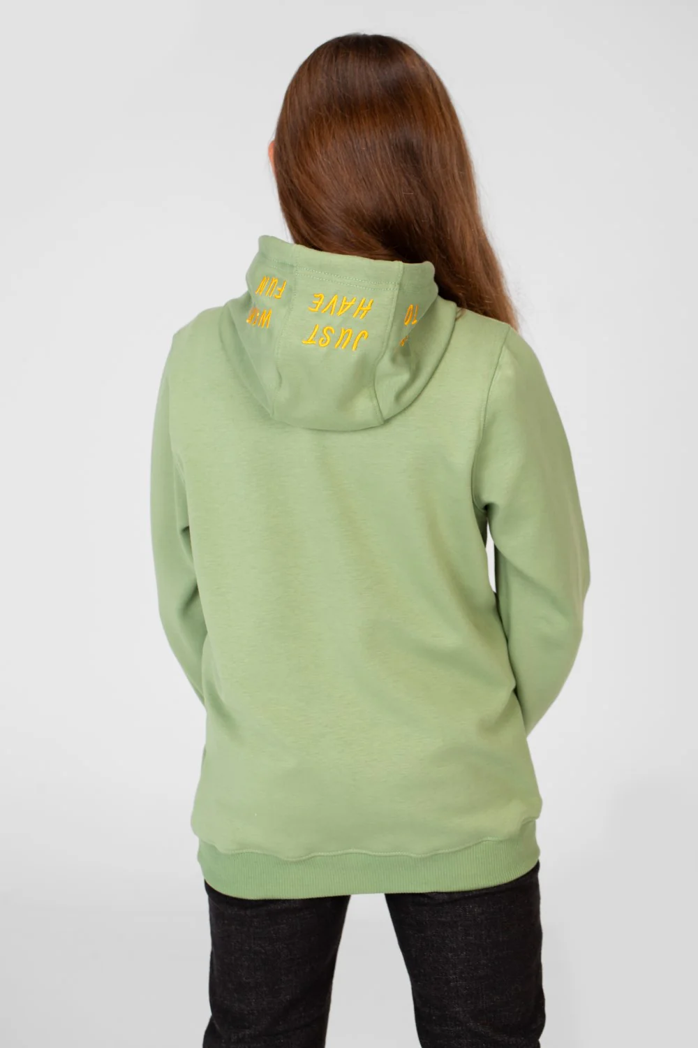 Girl's Hoodie Sweatshirt With Text Print And Long Sleeves - Image 10