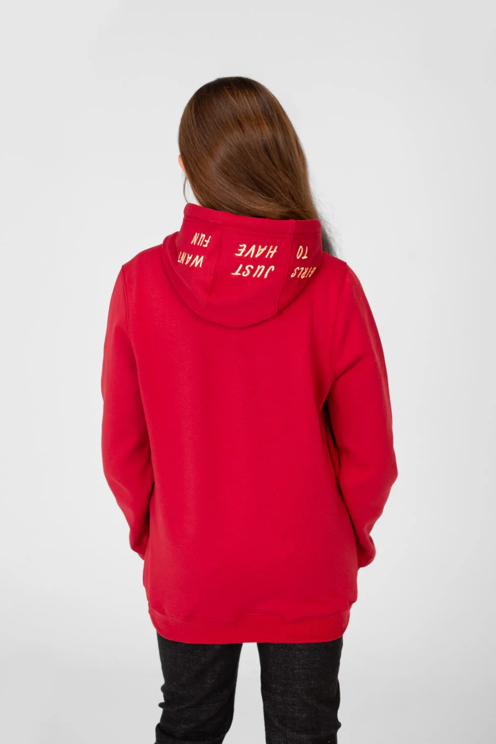 Girl's Hoodie Sweatshirt With Text Print And Long Sleeves - Image 26