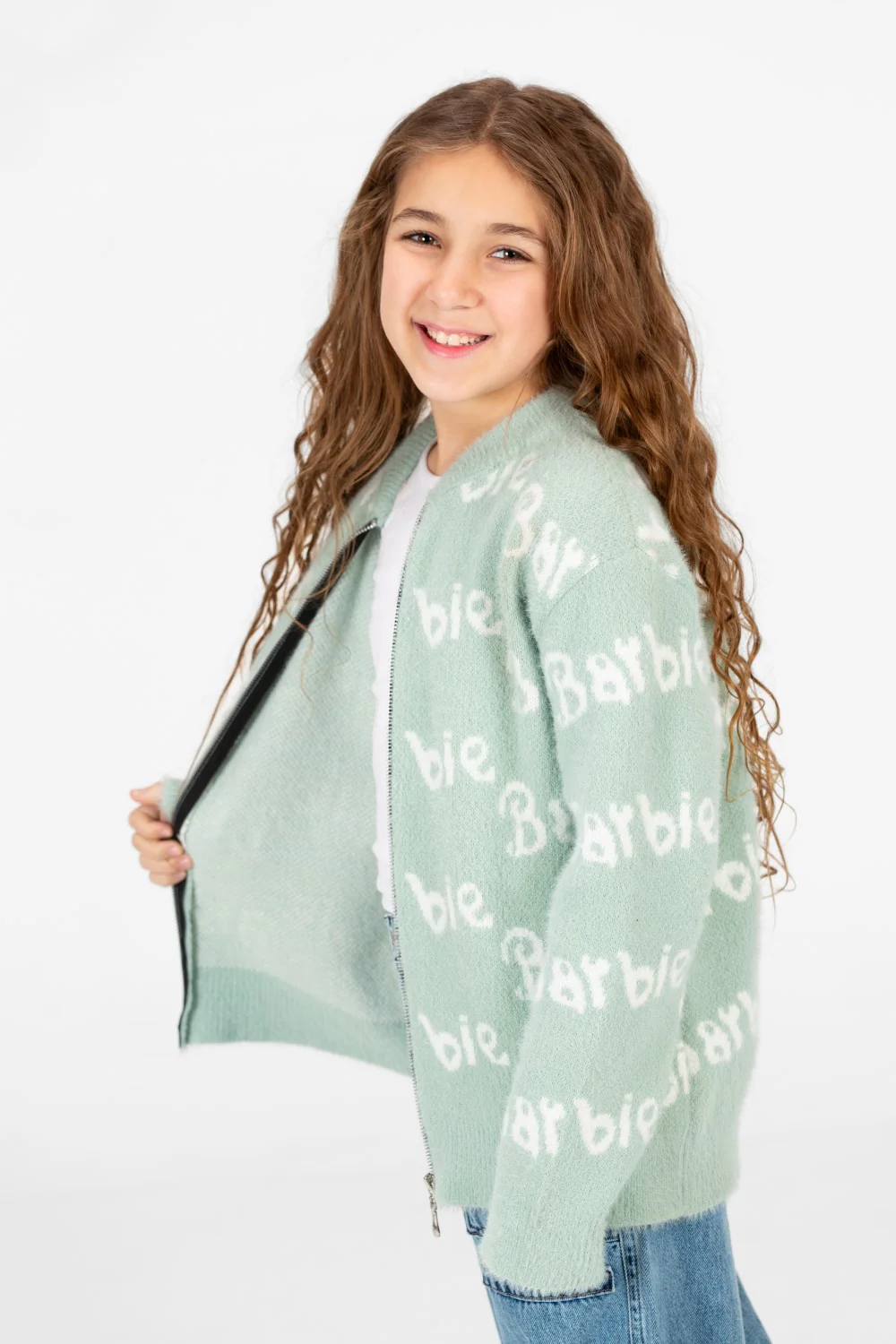 Girl's Jakar Barbie Print Full Zip Pullover - Image 11